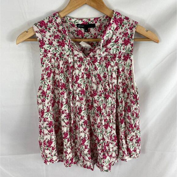 Gibson NWT sleeveless floral tank blouse size medium - Picture 3 of 6